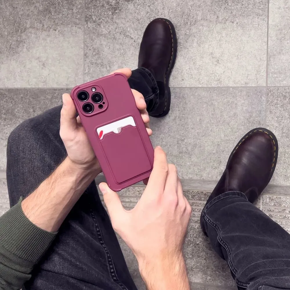 Mbështjellës Hurtel për Xiaomi Redmi Note 10/Note 10S, Card Armor, silikon, rozë - 9