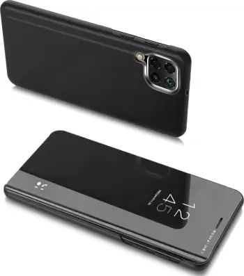 Mbështjellës Hurtel Clear View për Samsung Galaxy M53 5G, i zi