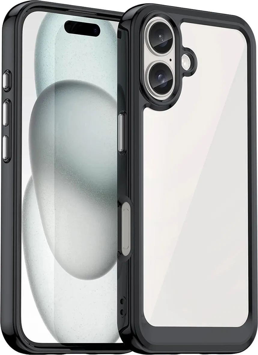 Mbështjellës Hurtel Outer Space Case për iPhone 16, i zi - 1