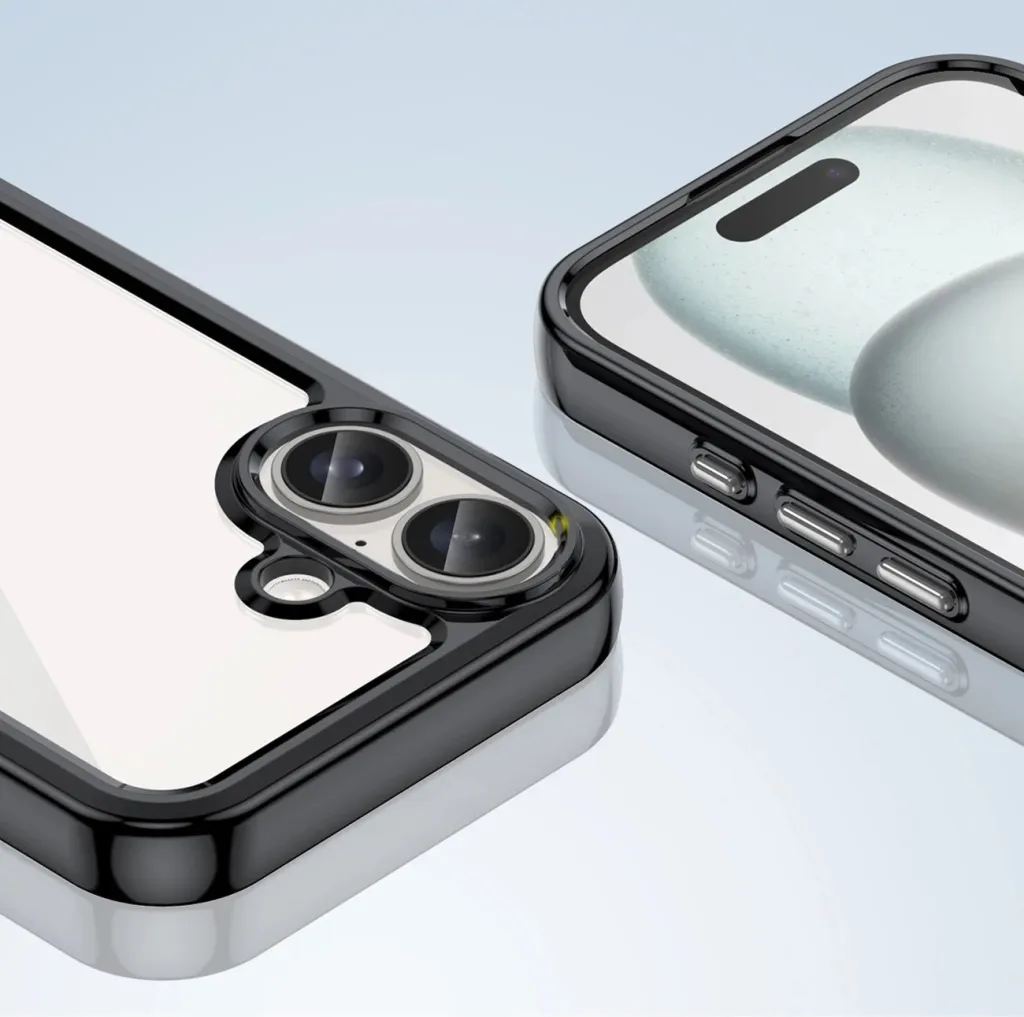 Mbështjellës Hurtel Outer Space Case për iPhone 16, i zi - 6