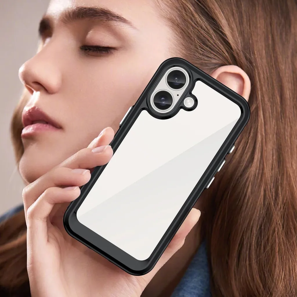 Mbështjellës Hurtel Outer Space Case për iPhone 16, i zi - 7
