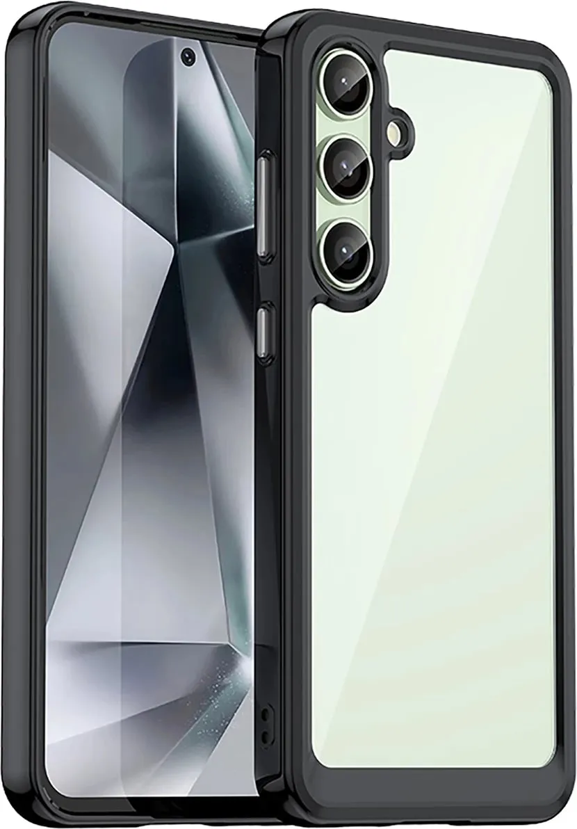 Mbështjellës Hurtel Outer Space Case për Samsung Galaxy S24 FE, TPU/PC, i zi - 1