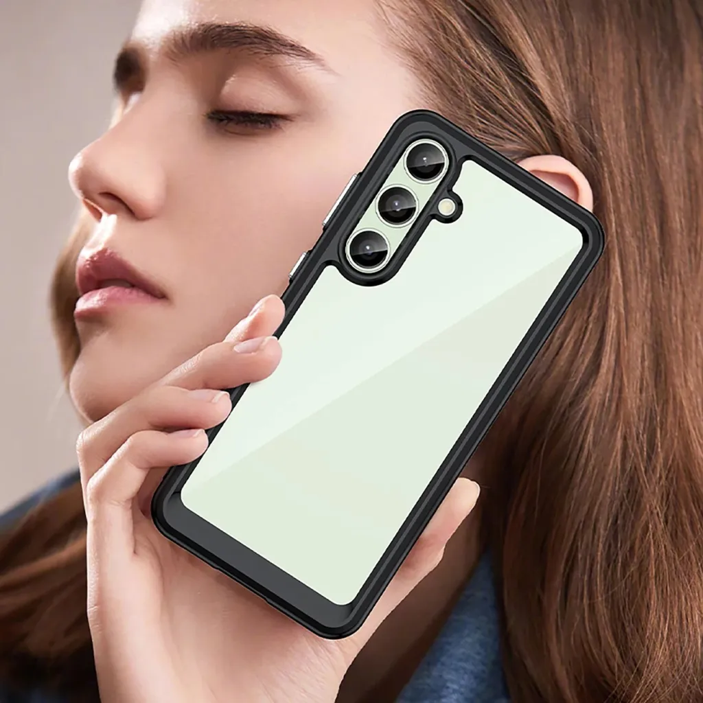 Mbështjellës Hurtel Outer Space Case për Samsung Galaxy S24 FE, TPU/PC, i zi - 3
