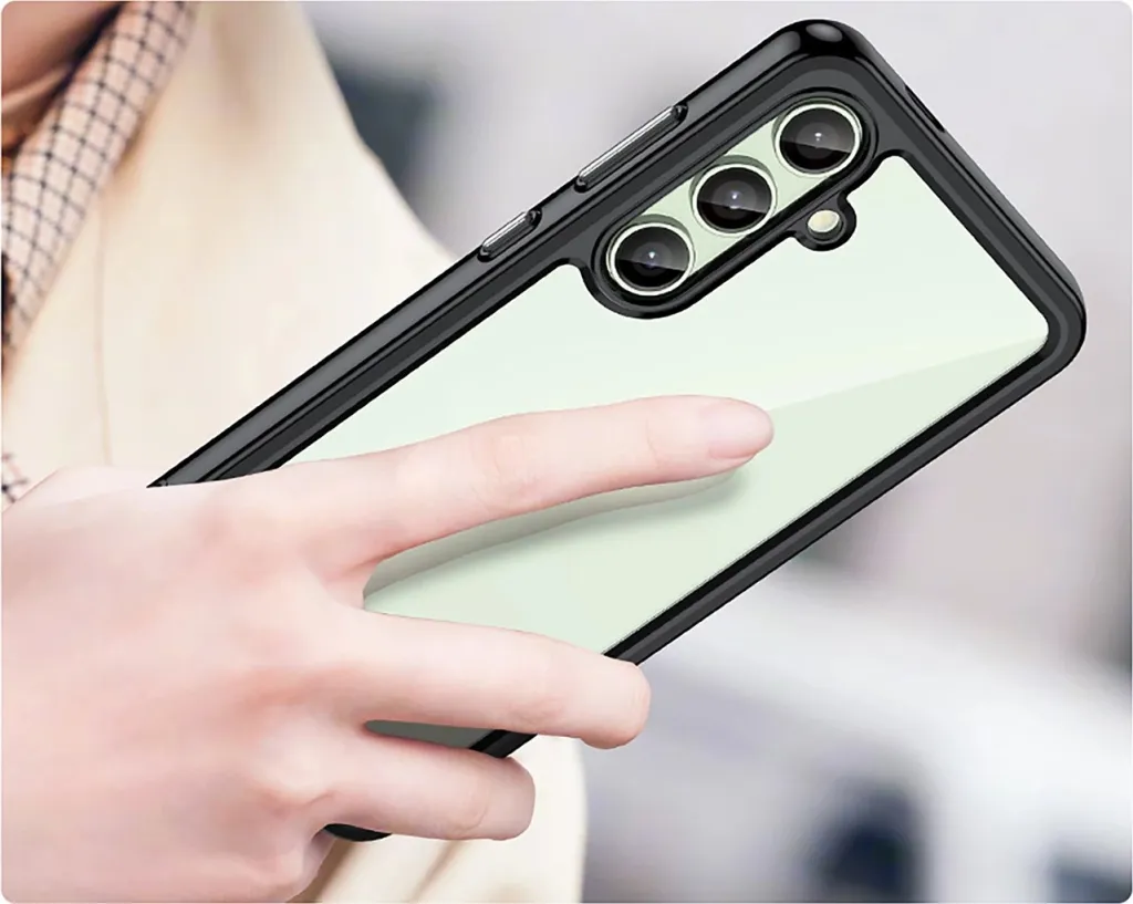 Mbështjellës Hurtel Outer Space Case për Samsung Galaxy S24 FE, TPU/PC, i zi - 4