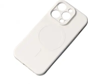 Mbështjellës silikoni Hurtel për Samsung Galaxy S25 Edge me MagSafe, Bezhë