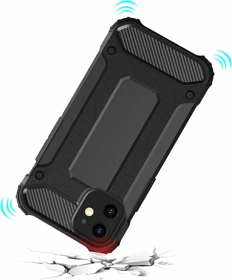 Mbështjellës Hybrid Armor Hurtel për iPhone 12 Pro Max, i zi - 7