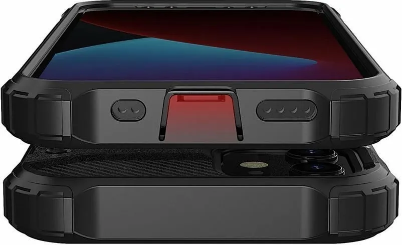 Mbështjellës Hybrid Armor Hurtel për iPhone 12 Pro Max, i zi - 9