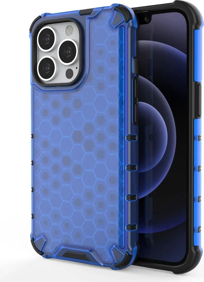 Mbështjellës Hurtel Honeycomb për iPhone 13 Pro, Jeshil - 1
