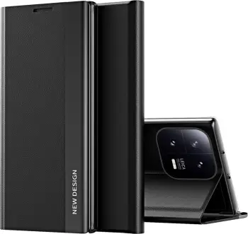 Mbështjellës telefoni Hurtel Sleep Case Pro për Xiaomi 13 Lite, me kapak me stand, i zi