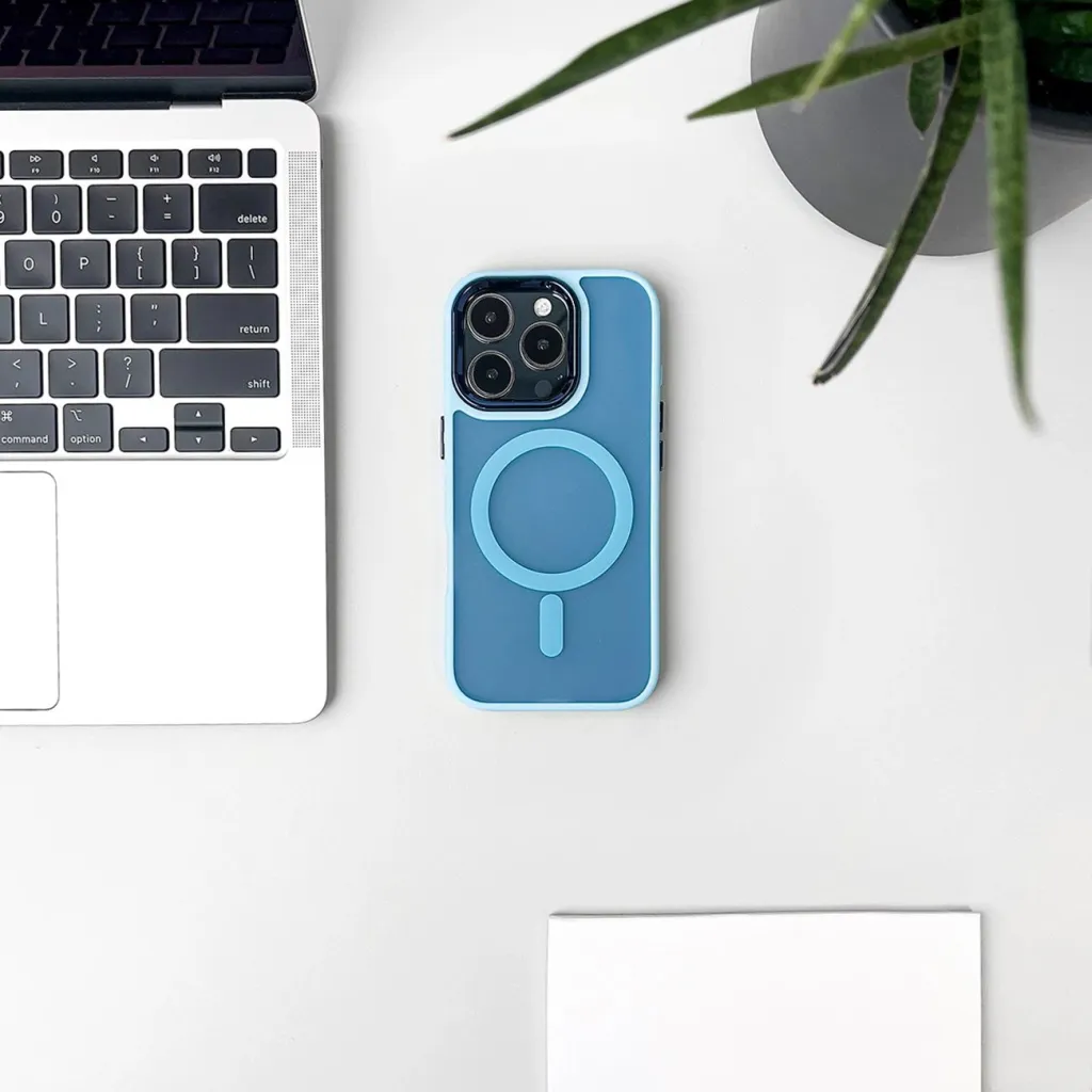 Mbështjellës Hurtel Fashion Case MagSafe për iPhone 16 Plus, TPU, kaltër e çelët - 6