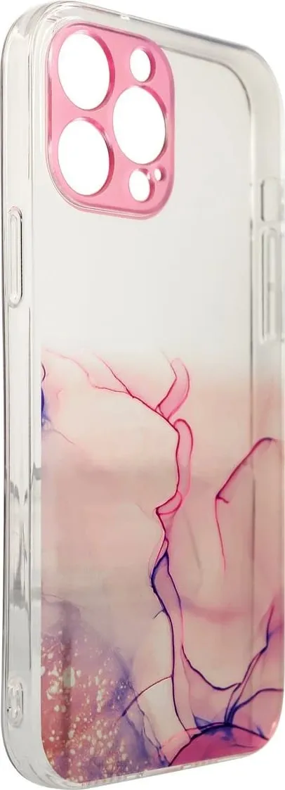 Mbështjellës Hurtel Marble Case për iPhone 12 Pro, Rozë - 2