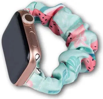 Byzylyk tekstili Hurtel për Apple Watch 45 44 42mm, elastik, ngjyrë shalqi