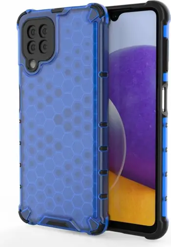 Mbështjellës Hurtel Honeycomb Case për Samsung Galaxy A22 4G, Kuq