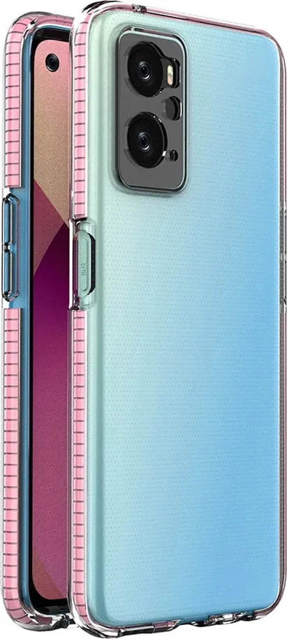Mbrojtëse telefoni Hurtel Spring Case Realme 9i Oppo A36 A76 A96, silikon, rozë e çelët - 1