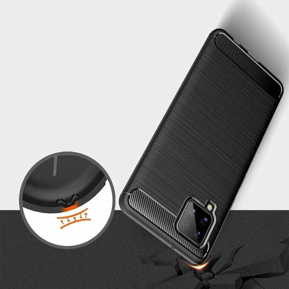 Mbështjellës Hurtel Carbon Case për Samsung Galaxy A42 5G, TPU, Blu - 5