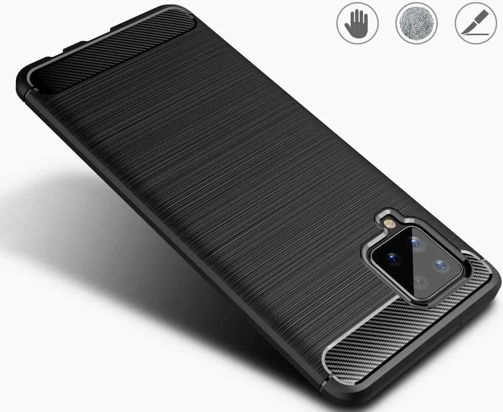 Mbështjellës Hurtel Carbon Case për Samsung Galaxy A42 5G, TPU, Blu - 6