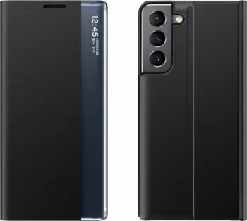 Këllëf telefoni 4kom.pl Sleep Case për Samsung Galaxy S23, tip libër, me qëndrim, i zi