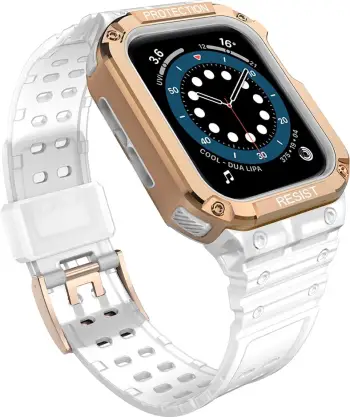 Rrip me kasë mbrojtëse për Apple Watch Hurtel Protect Strap Band, 41/40/38mm, Rozë
