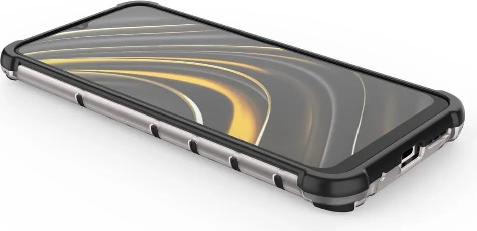 Mbështjellës Hurtel Honeycomb për Xiaomi Poco M3, Transparent - 11
