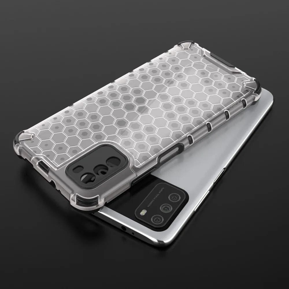Mbështjellës Hurtel Honeycomb për Xiaomi Poco M3, Transparent - 8