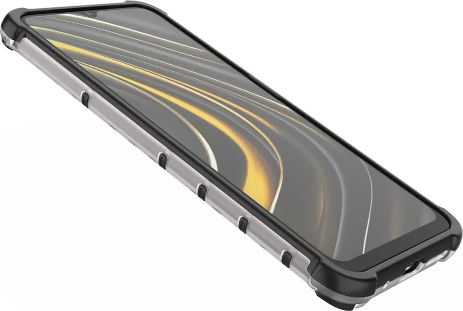 Mbështjellës Hurtel Honeycomb për Xiaomi Poco M3, Transparent - 10