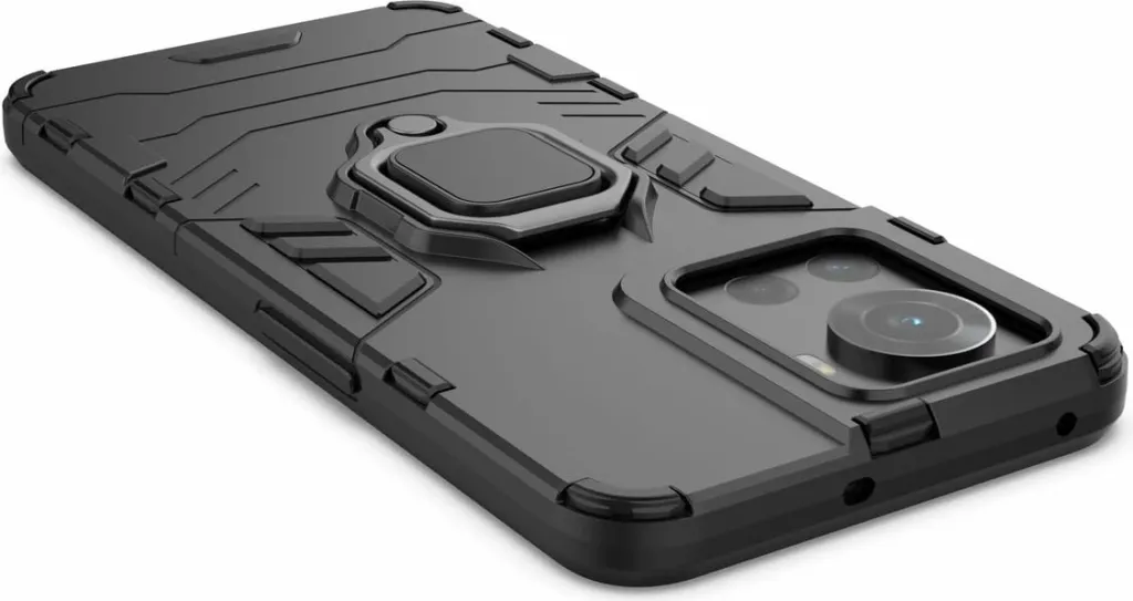 Mbështjellës Hurtel Ring Armor për OnePlus Ace, me dorezë magnetike, i zi - 16