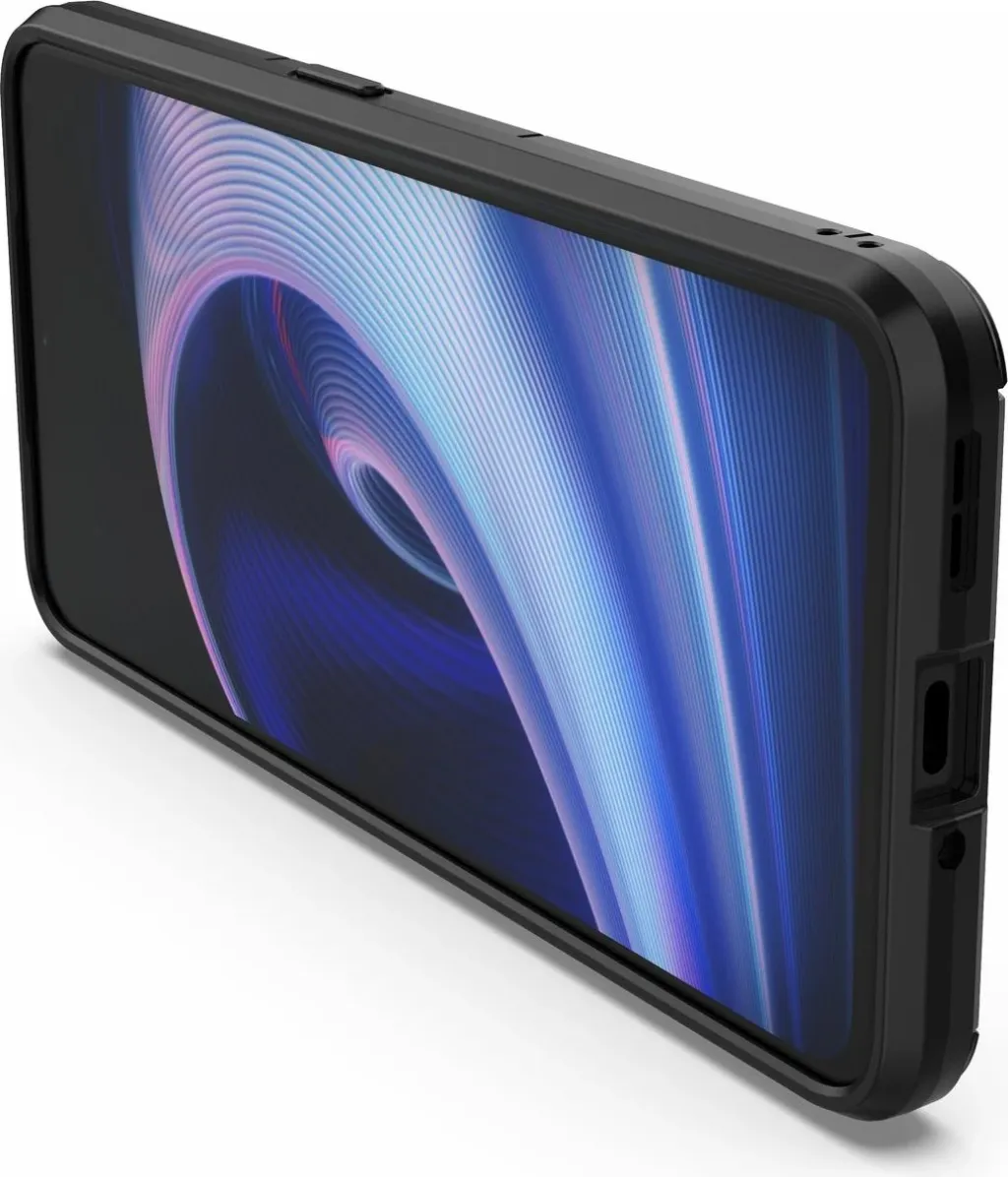 Mbështjellës Hurtel Ring Armor për OnePlus Ace, me dorezë magnetike, i zi - 8