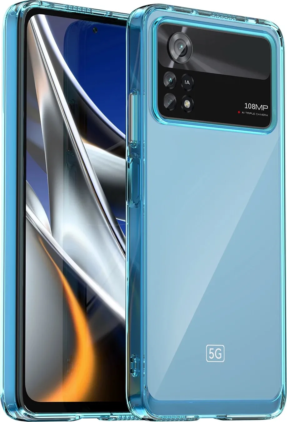 Mbështjellës Hurtel Outer Space Case për Xiaomi Poco X4 Pro 5G, Blu - 11