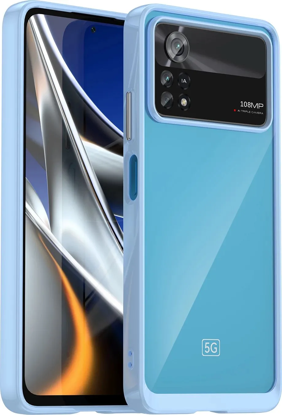 Mbështjellës Hurtel Outer Space Case për Xiaomi Poco X4 Pro 5G, Blu - 14