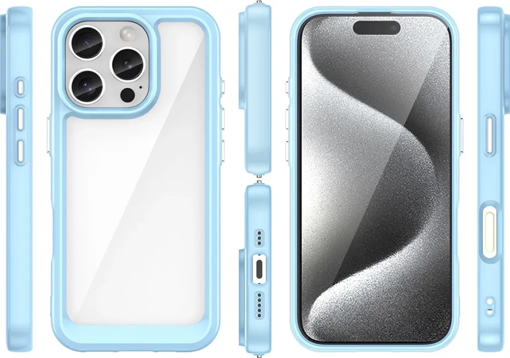 Mbështjellës Hurtel Outer Space Case për iPhone 16e, TPU & PC, Blu - 2