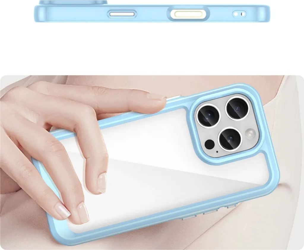 Mbështjellës Hurtel Outer Space Case për iPhone 16e, TPU & PC, Blu - 4