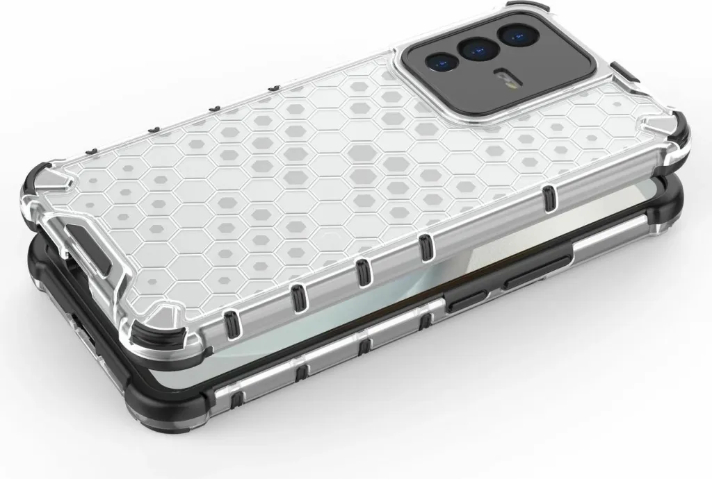 Mbështjellës Hurtel honeycomb për Vivo V23 5G, i zi - 11