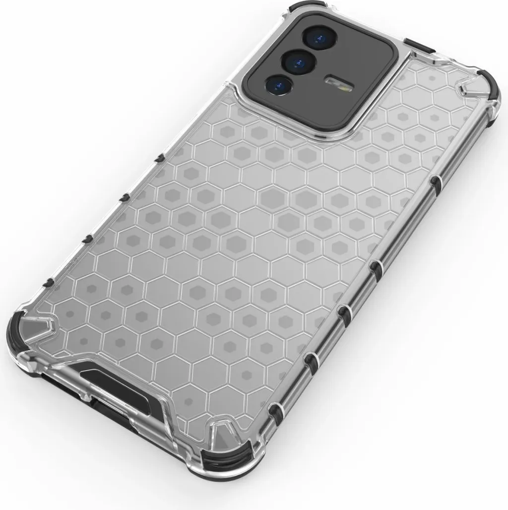 Mbështjellës Hurtel honeycomb për Vivo V23 5G, i zi - 17