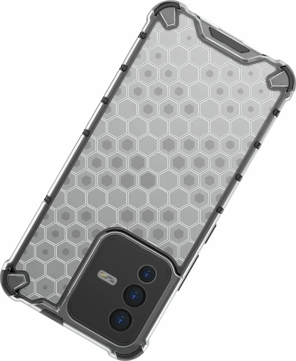 Mbështjellës Hurtel honeycomb për Vivo V23 5G, i zi - 18