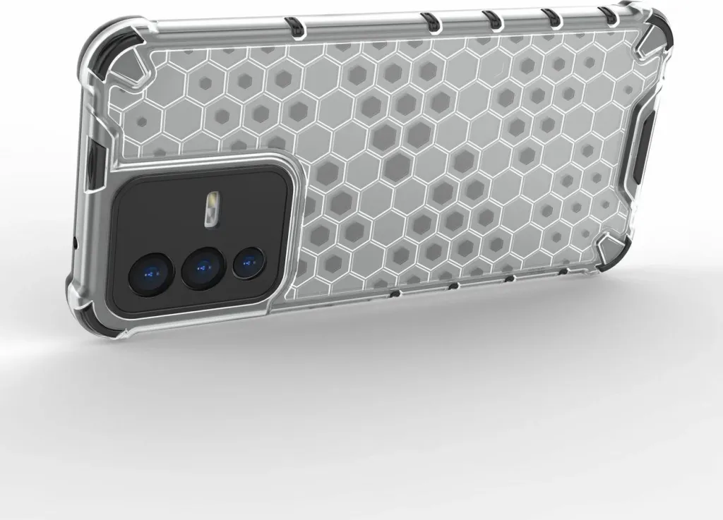 Mbështjellës Hurtel honeycomb për Vivo V23 5G, i zi - 6