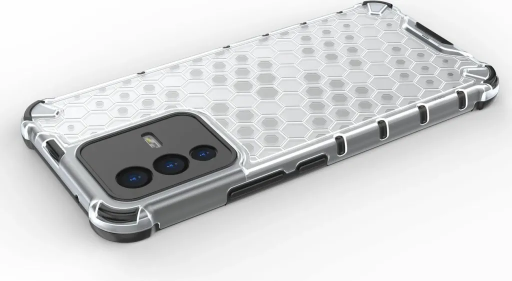 Mbështjellës Hurtel honeycomb për Vivo V23 5G, i zi - 7