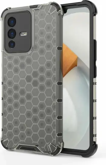 Mbështjellës Hurtel honeycomb për Vivo V23 5G, i zi
