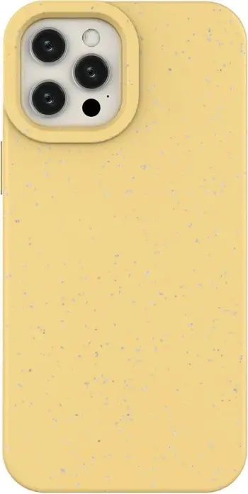 Mbështjellës Hurtel Eco Case për iPhone 12 Pro Max, silikon, e verdhë