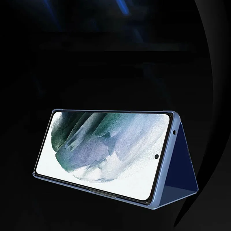 Mbështjellës Hurtel Clear View Case për Samsung Galaxy S22+, Blu - 2
