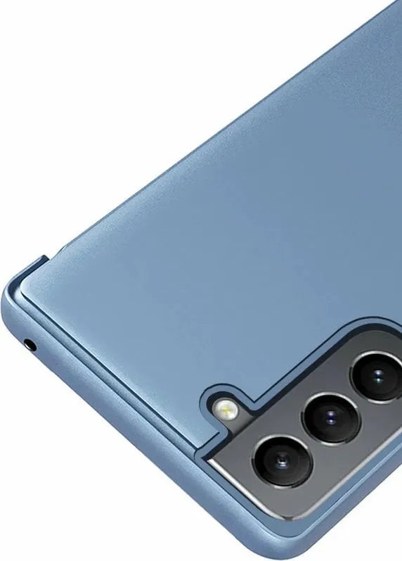 Mbështjellës Hurtel Clear View Case për Samsung Galaxy S22+, Blu - 7