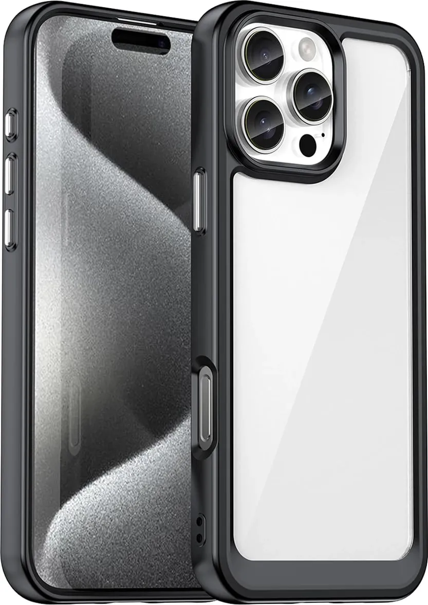 Mbështjellës Hurtel Outer Space Case për iPhone 16 Pro Max, i zi - 1
