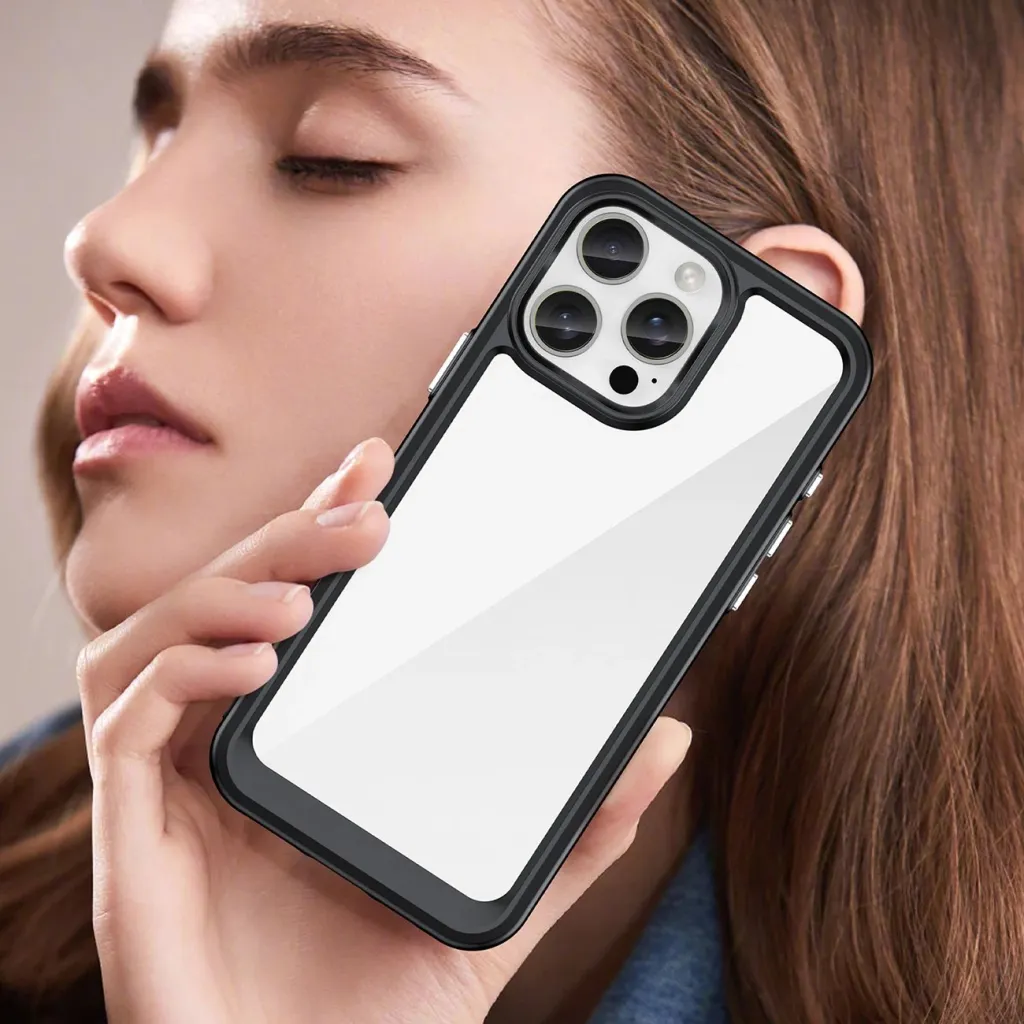 Mbështjellës Hurtel Outer Space Case për iPhone 16 Pro Max, i zi - 7