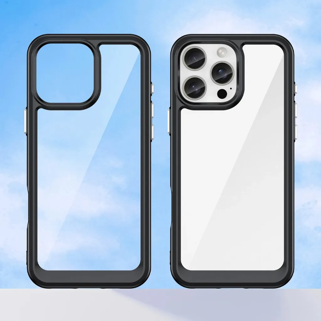 Mbështjellës Hurtel Outer Space Case për iPhone 16 Pro Max, i zi - 8