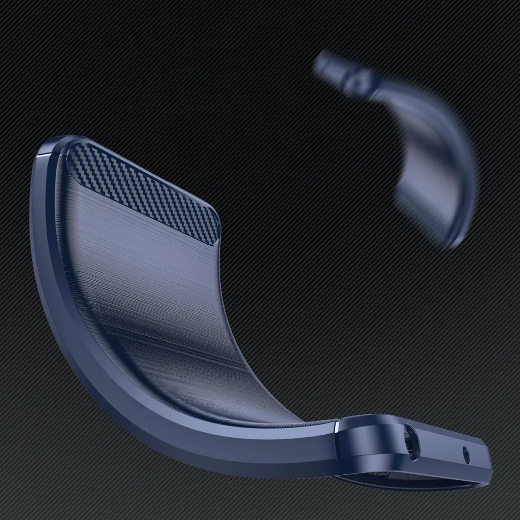 Mbështjellës Hurtel Carbon Case për iPhone 16 Pro Max, TPU, Blu - 5