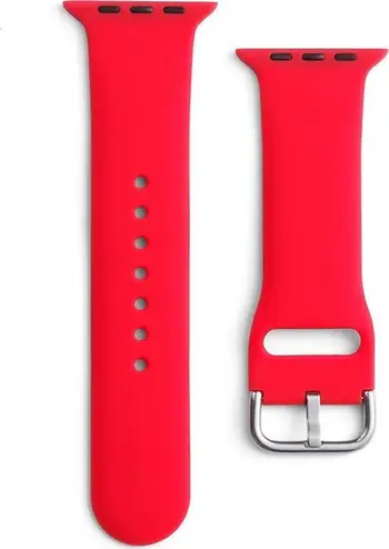 Rrip silikoni APS për Apple Watch 8, madhësia 41 40 38mm, i kuq