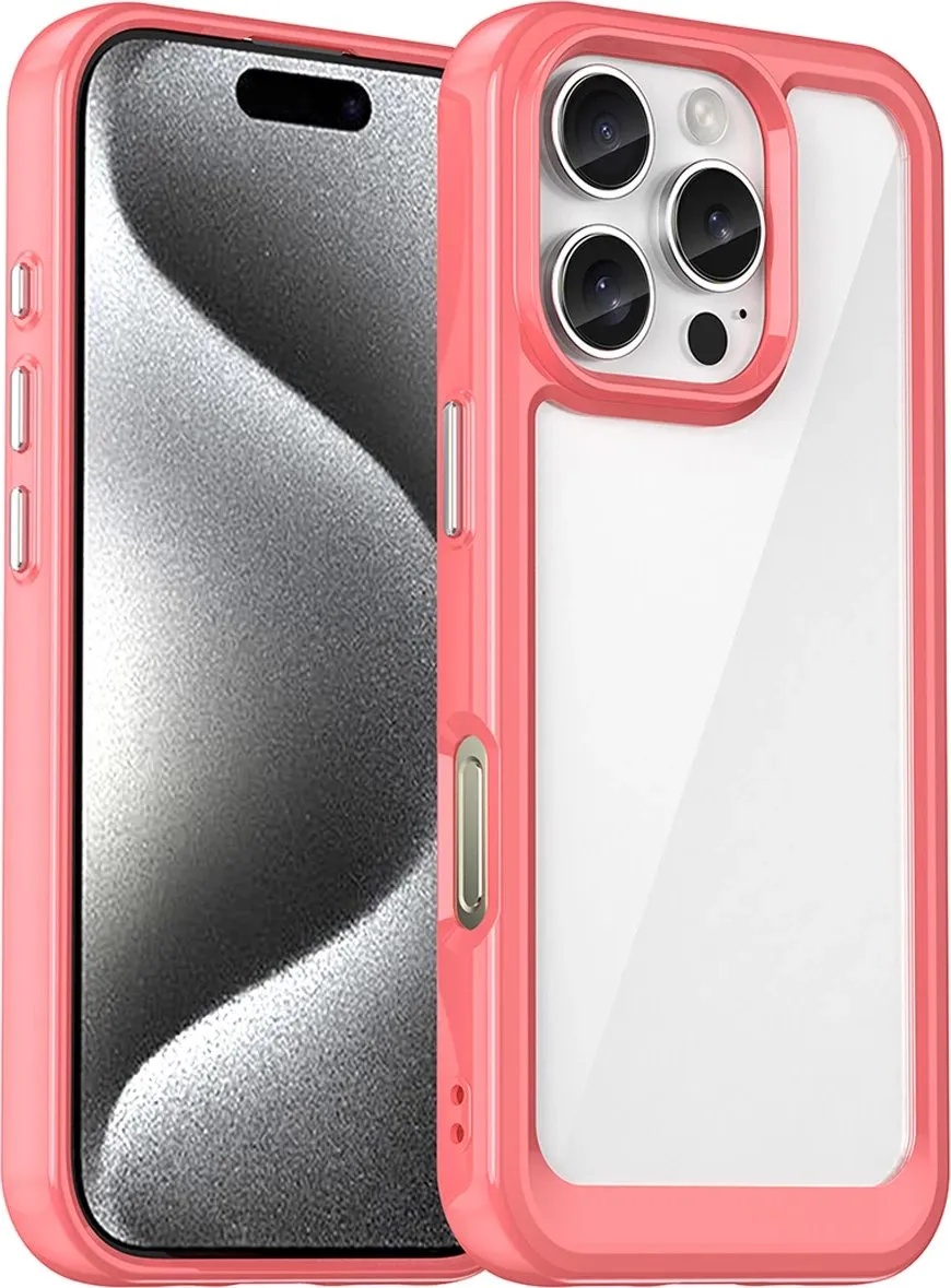 Mbështjellës Hurtel Outer Space Case për iPhone 16 Pro Max, TPU/PC, Kuqe - 1