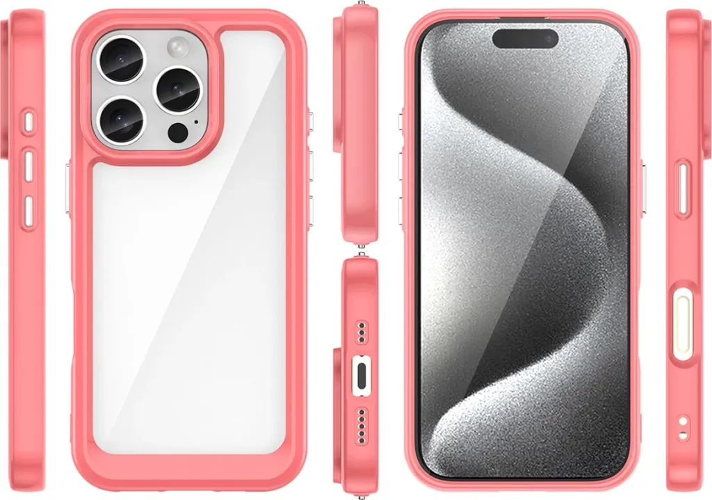 Mbështjellës Hurtel Outer Space Case për iPhone 16 Pro Max, TPU/PC, Kuqe - 2