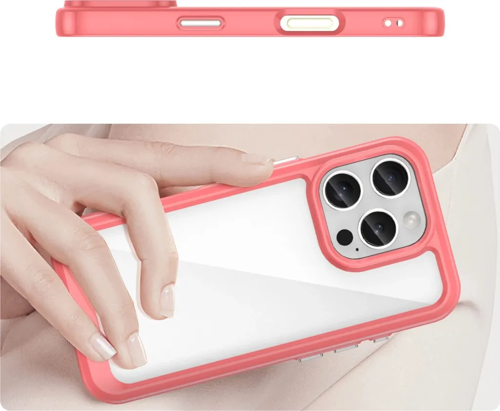 Mbështjellës Hurtel Outer Space Case për iPhone 16 Pro Max, TPU/PC, Kuqe - 4