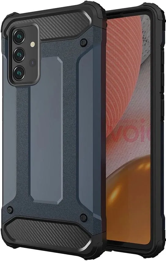 Mbështjellës Hurtel Hybrid Armor për Samsung Galaxy A36, Blu - 1