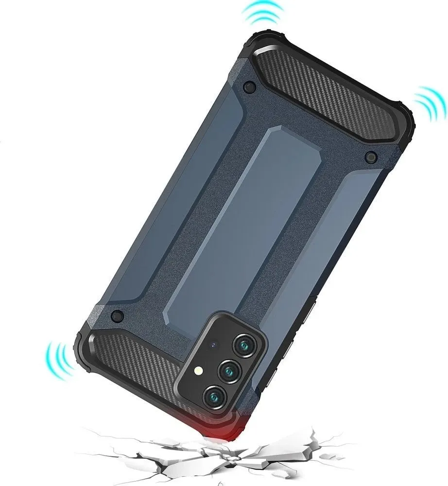 Mbështjellës Hurtel Hybrid Armor për Samsung Galaxy A36, Blu - 3